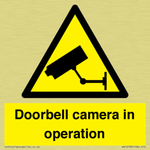 Doorbell camera in operation